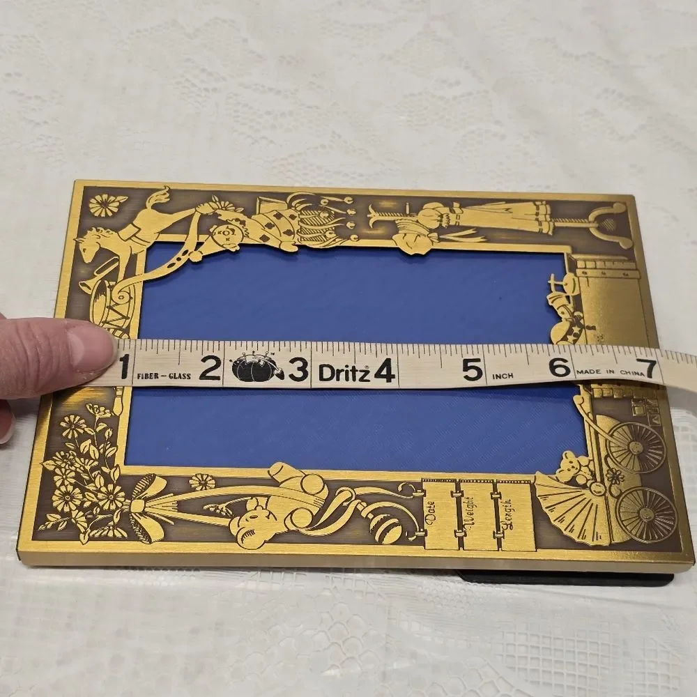 Vintage Reed & Barton By Brass Traditions USA Newborn Baby Nursery Picture Frame